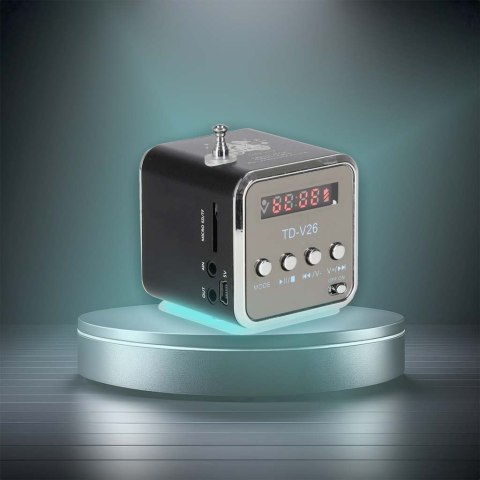 Radio akumulatorowe przenośne głośnik Bluetooth LCD TD-V26