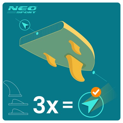 Deska SUP Aquasurf 320 x 81 x 15 cm Neo-Sport 170005 Deska SUP Aquasurf 320 x 81 x 15 cm Neo-Sport 170005