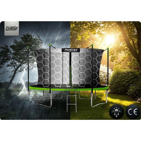 Drabinka do trampoliny 312-435cm 10-14ft 2-stopniowa Neo-Sport
