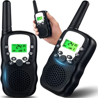 Walkie talkie krótkofalówka 8 PMR z latarką do 3 km - zestaw 2 szt.
