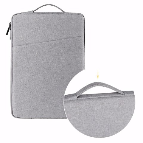 Etui miękki pokrowiec na laptop 14-15,6'' - szary