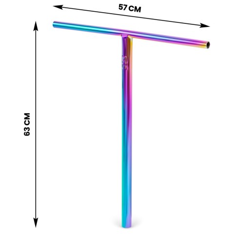 Kierownica T-Bar Soke do hulajnogi wyczynowej neochrome 63 cm Kierownica T-Bar Soke do hulajnogi wyczynowej neochrome 63 cm