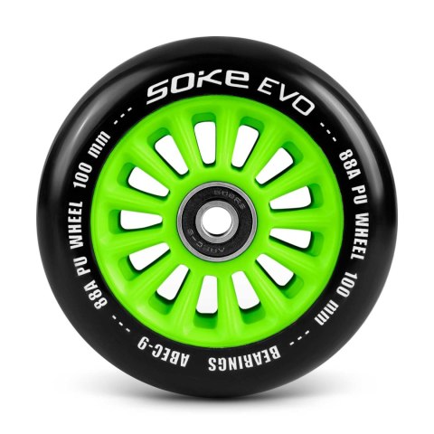 Kółka do hulajnogi 100 mm zielone 2 szt. Kółka do hulajnogi 100 mm zielone 2 szt.