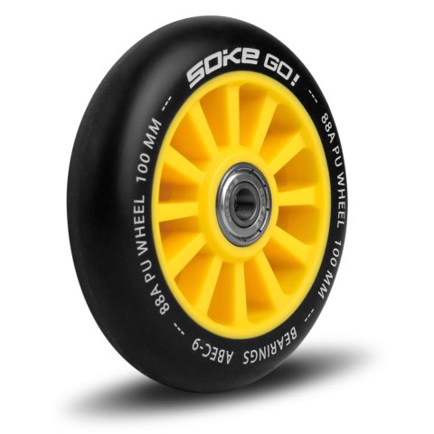 Kółka do hulajnogi 100 mm żółte 2 szt. Kółka do hulajnogi 100 mm żółte 2 szt.