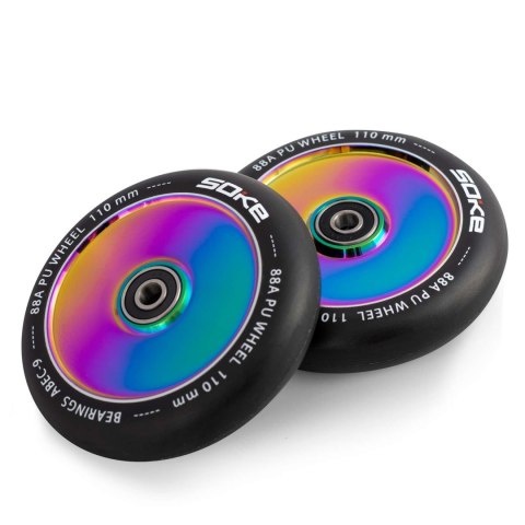 Kółka do hulajnogi 110 mm pełne rainbow 2szt. Kółka do hulajnogi 110 mm pełne rainbow 2szt.