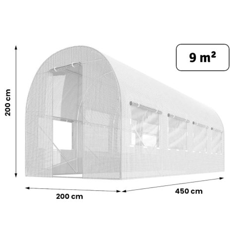 Folia na tunel ogrodowy 2x4,5m (9m2) biała Plonos Folia na tunel ogrodowy 2x4,5m (9m2) biała Plonos