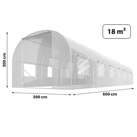 Folia na tunel ogrodowy 3x6m (18m2) biała Plonos Folia na tunel ogrodowy 3x6m (18m2) biała Plonos