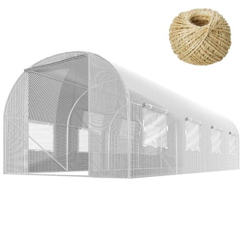 Tunel ogrodowy 2,5x4m (10m2) biały Plonos Tunel ogrodowy 2,5x4m (10m2) biały Plonos