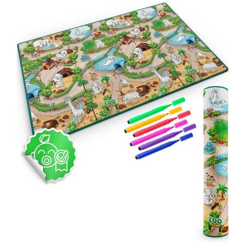 Mata piankowa do kolorowania zwijana 200 x 120 x 0,3 cm Ricokids RK-343