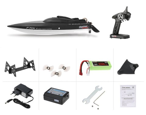 Łódź zdalnie sterowana na pilota RC FT011 2.4GHz RTR 65cm Łódź zdalnie sterowana na pilota RC FT011 2.4GHz RTR 65cm