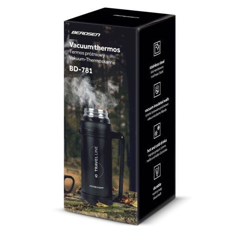 Termos próżniowy 1500 ml BD-781 czarny